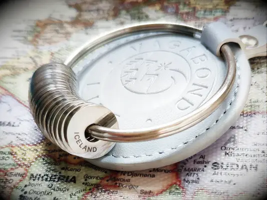 Travel charm keychain wedding gift for bride