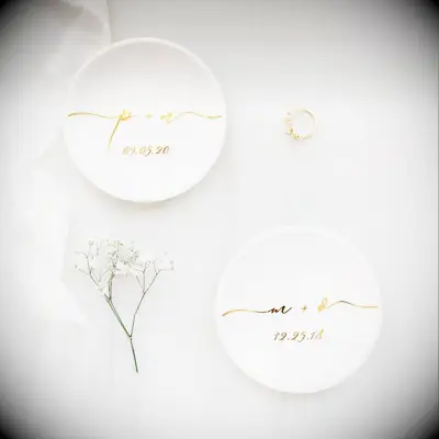Personalized ring dish