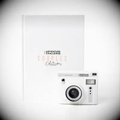 Adventure scrapbook with camera