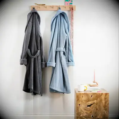 Pretty pair of 2nd anniversary bath robes