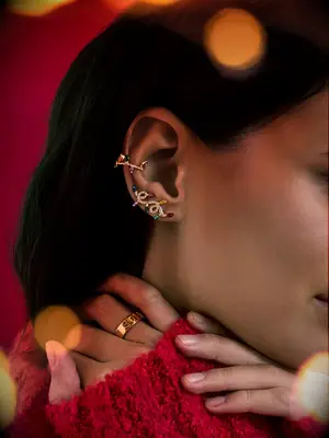 Festive sparkly earrings