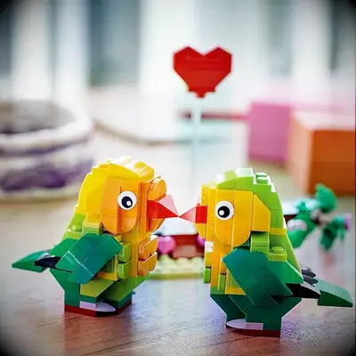 Lovebird legos funny Valentine