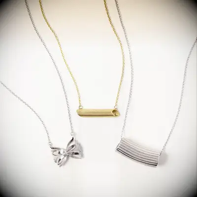 Pasta shape necklace funny Valentine