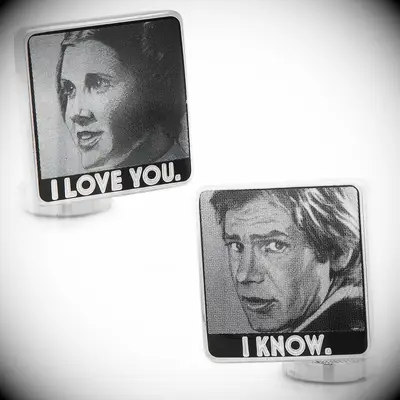 Star Wars cufflinks funny Valentine
