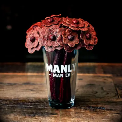 Beef jerky flower bouquet funny Valentine