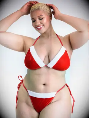 Santa bikini stocking stuffer for wife