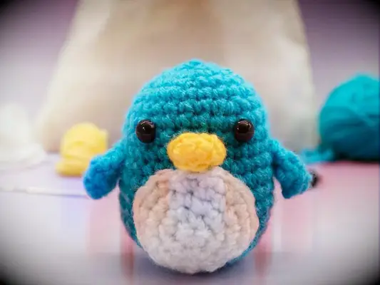Crochet penguin kit stocking stuffer for wife