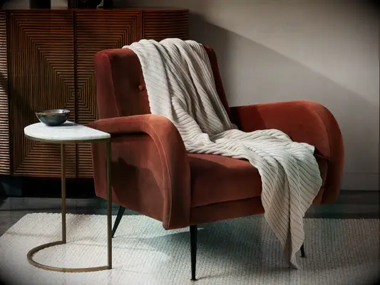 Soft ribbed blanket wedding gift for coworker