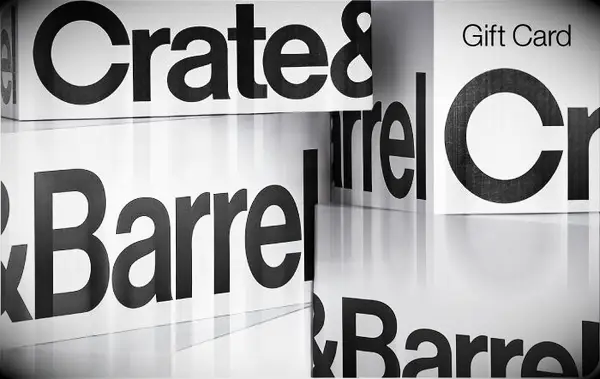 Crate & Barrel gift card wedding gift for coworker