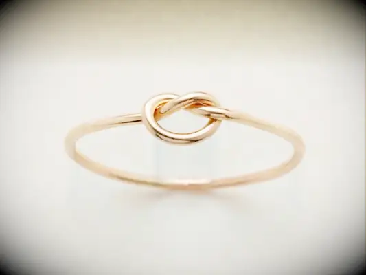 Love knot ring bridesmaid proposal gift