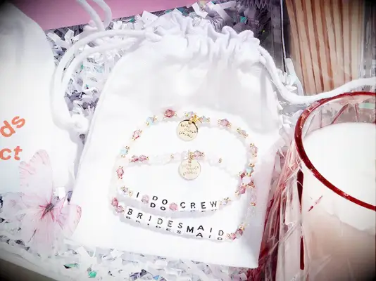 Beaded bracelets bridesmaid proposal gift