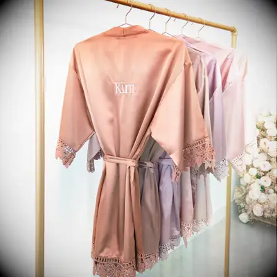Getting ready robes bridesmaid proposal gift