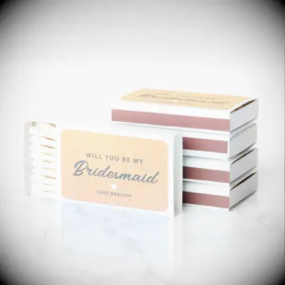 Personalized bridesmaid proposal matches