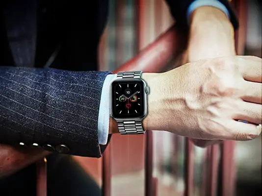Stainless steel Apple watch strap just because gift for him or her