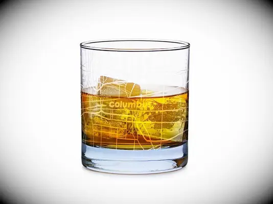 Custom map glass just because gift