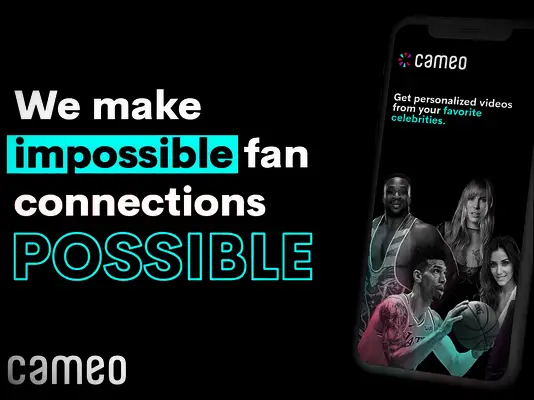 Cameo celebrity video message service just because gift