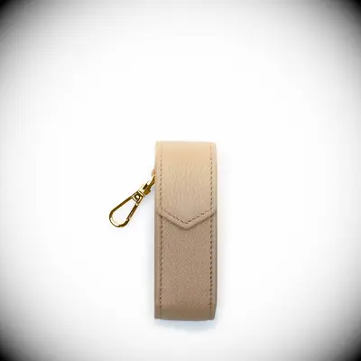 Leather lipstick holder