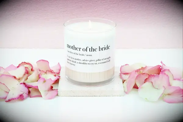 Mother of the bride candle