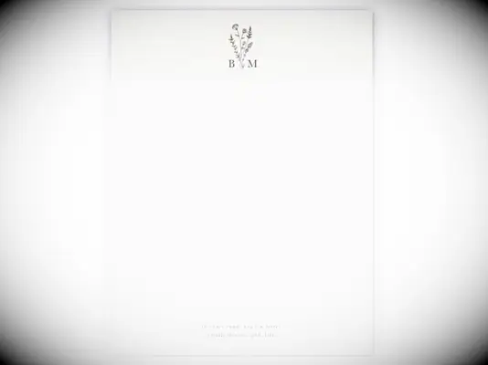 Monogrammed stationery from Papier
