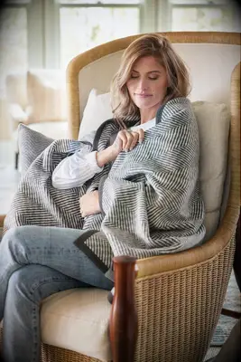 Herringbone shawl mother-in-law gift