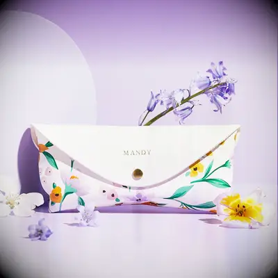 Custom leather glasses case mother-in-law gift