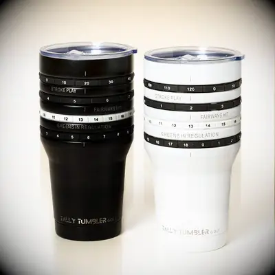 Golf scoring tumbler anniversary gift for husband