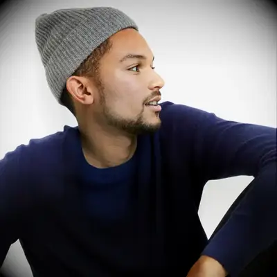 Gray cashmere hat from Quince anniversary gift for husband