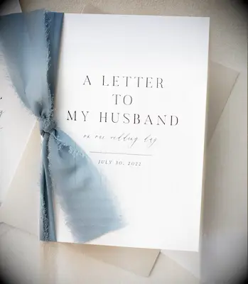 Personalized letter exchange gift idea for husband