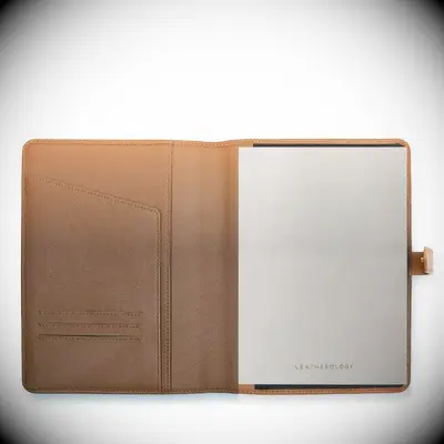 Leather journal gift set gift for groom