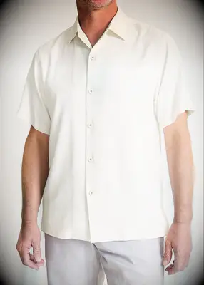 Short sleeve silk shirt anniversary gift