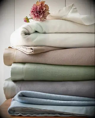 Silk and cotton blanket anniversary gift