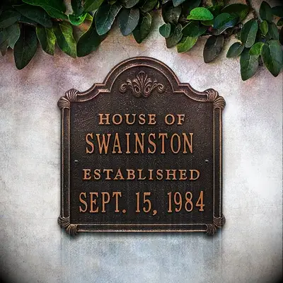 Personalized Bronze Plaque from Personalization Mall for your 19th wedding anniversary