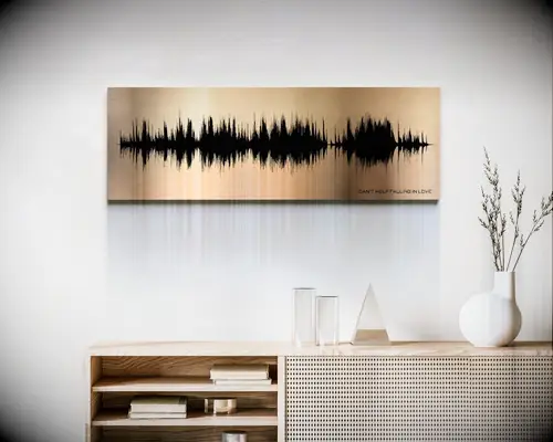 Sound wave art