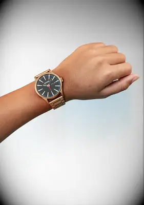 Bronze stylish watch