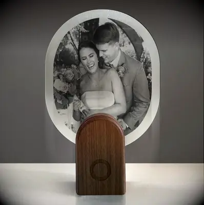 Photo frame night light for anniversary 10 year anniversary gift