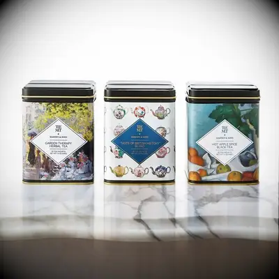 Set of three tea tins from The Met