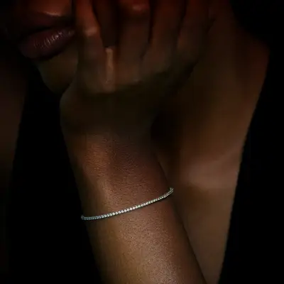 Lab grown diamond tennis bracelet