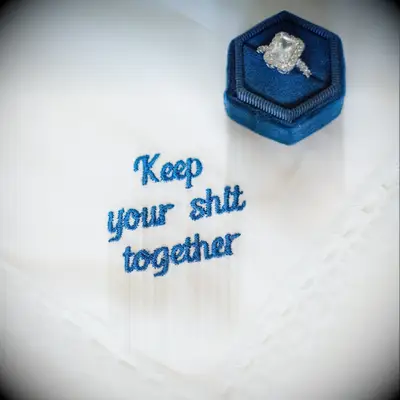 Funny handkerchief bridesmaid gift for bride