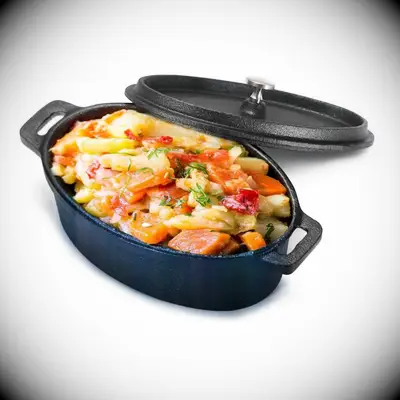 Mini cast-iron casserole dish inexpensive bridal shower gift