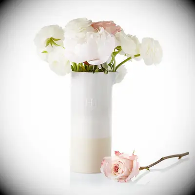 Monogrammed ceramic vase wedding gift for sister