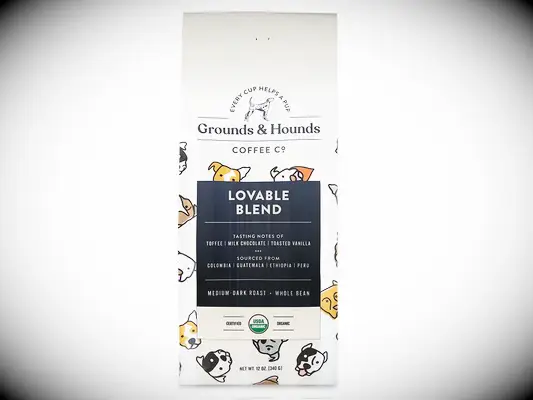 Grounds & Hounds coffee blend stocking stuffer for husband