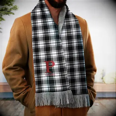 Personalized plaid scarf