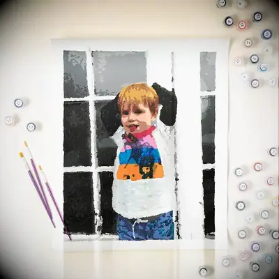 Custom painting of a young child 