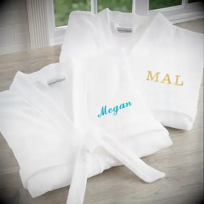 Customized bath robes for the best wedding gifts