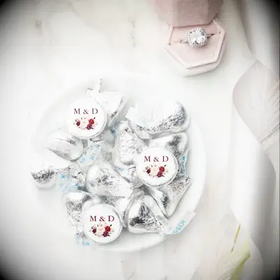 Custom hershey kiss favors
