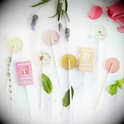 Botanical lollipops