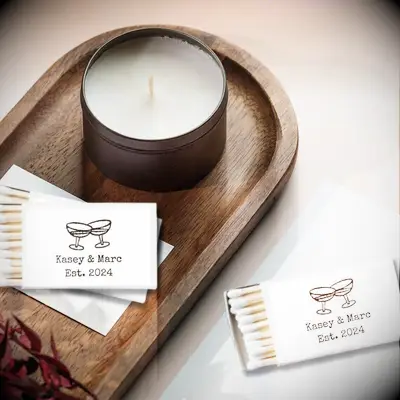 Custom matchbox favors
