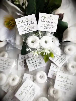 Mint wedding favor