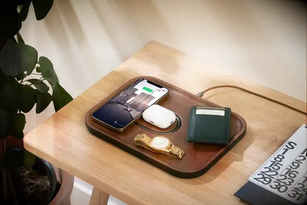 Dual charging tray