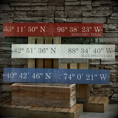 Personalized Wooden Sign anniversary gift idea